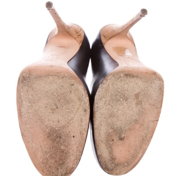 DSQUARED² Leather Round-Toe Pumps Size: 8.5 - Picture 5 of 5